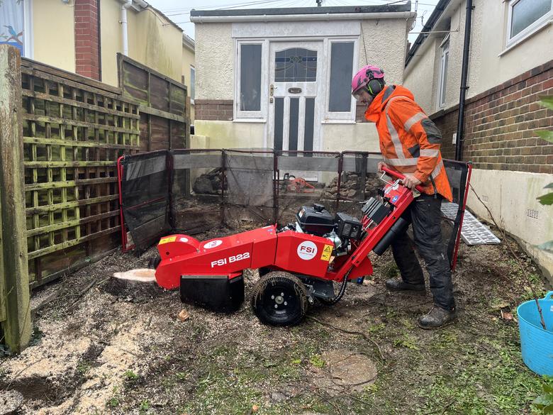 Tree stump removal in Weymouth, Dorchester, Portland, Dorset.